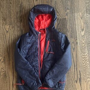 LL Bean Boys PrimaLoft Hooded Jacket size 8